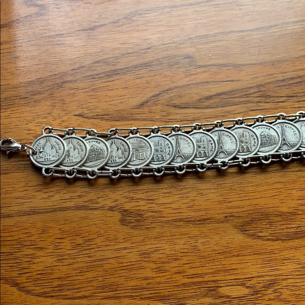 Paris coin bracelet